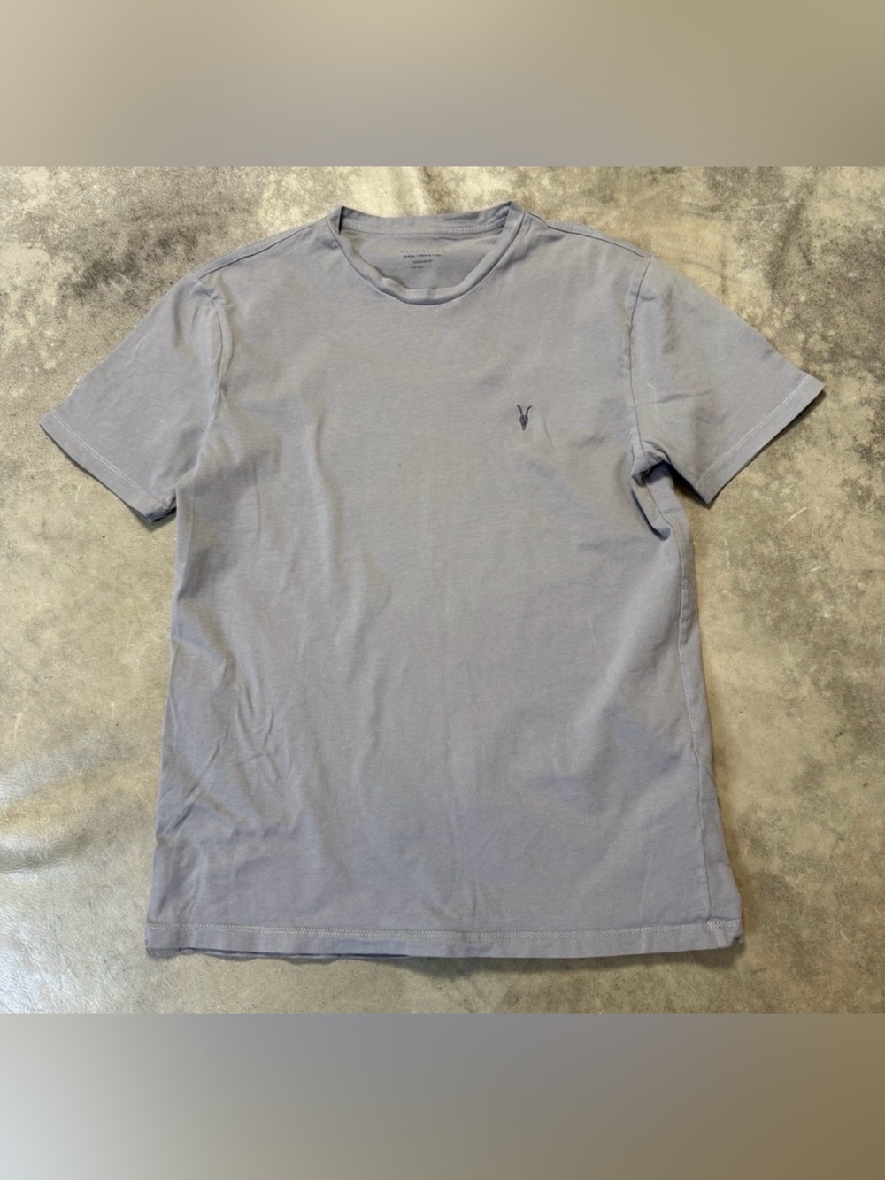 All Saints T-Shirt Mens Size M Gray Henning Luxury Crew Neck Organic Cotton